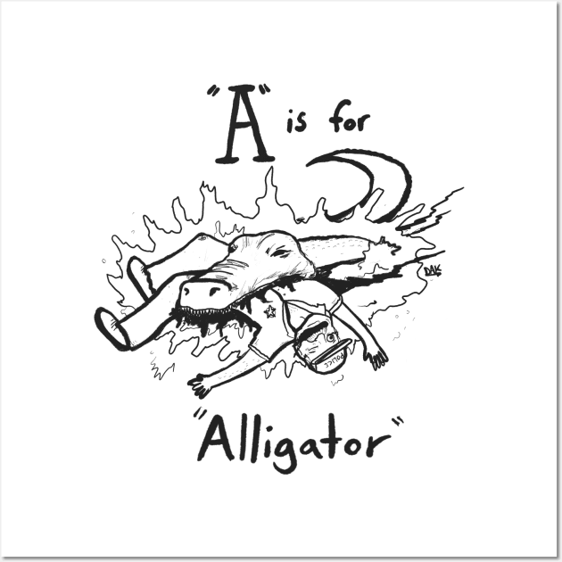 A is for Alligator Wall Art by Thedakarts